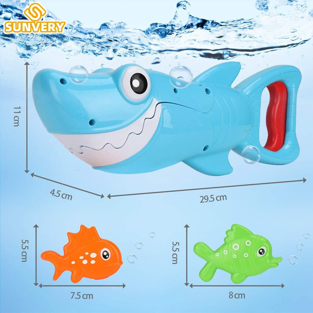 Interaktives Haien-Badespielzeug mit Greifarm &amp; schwimmenden Fischen - Sharko | Pädagogisches Wasserspielzeug für Kleinkinder