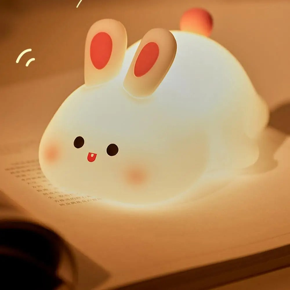Kaninchen-Nachtlicht für Kinder – Sanfte Beleuchtung & Kuscheliges Design | Perfekt für die Schlafenszeit