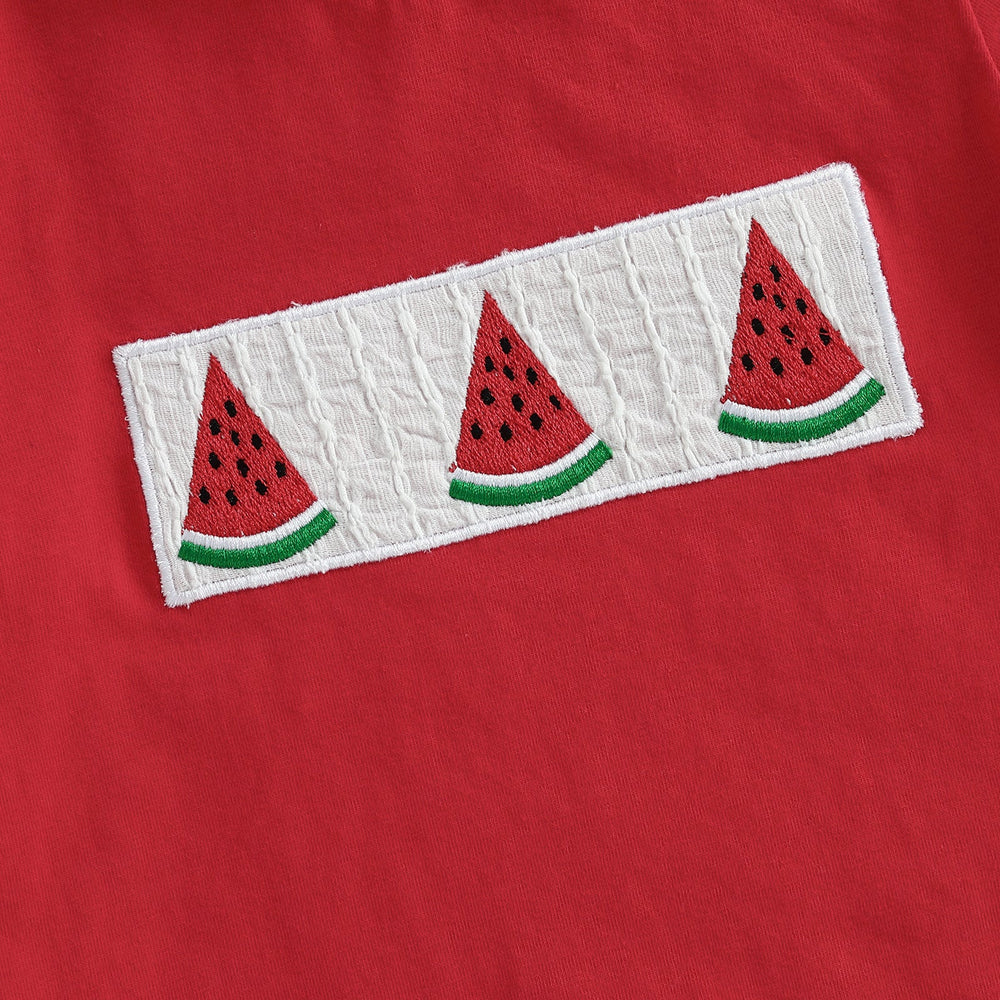 Watermelon Sommer-Set Baby & Kleinkind | Unisex T-Shirt & kurze Hose | Obstmuster Outfit 6 Monate–4 Jahre | Baumwolle & Polyester