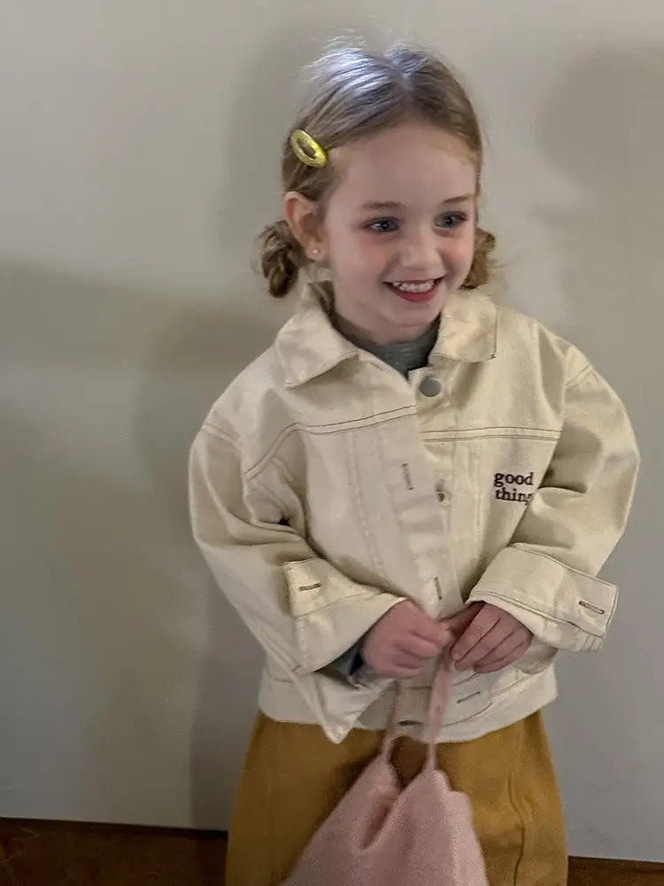 LUNÉ Kinderjacke mit Stickerei | Unisex-Jacke aus Baumwolle (1–9 Jahre)