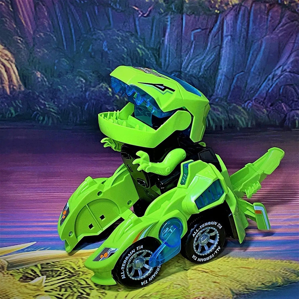 Transformierendes Dino Auto mit Licht & Sound – Spektakuläres Spielzeug für Kinder