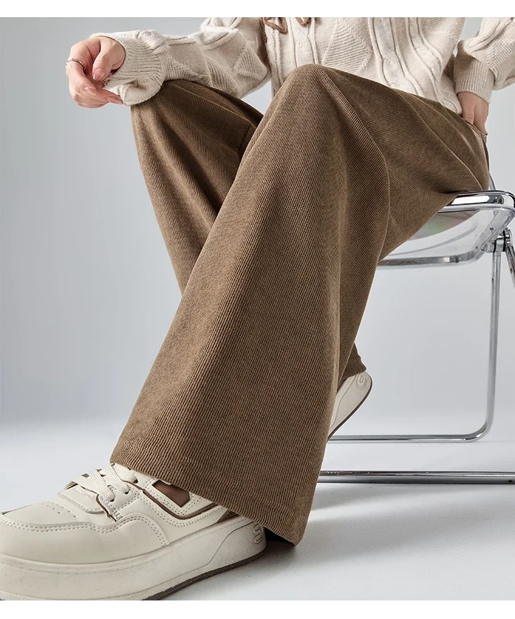 Umstands Hose aus Baumwolle mit Bauchband – Bequemer Rippstoff – Weite Hosenbeine (M–3XL)