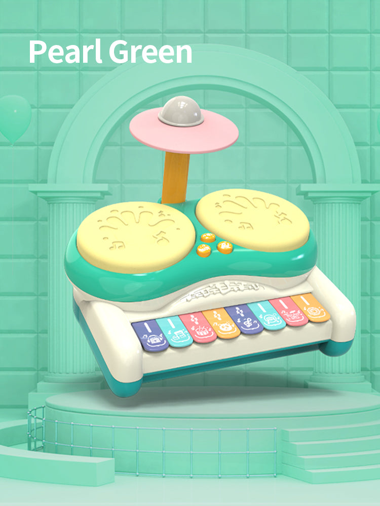 Kinderschlagzeug mit Licht & Sound – Pädagogisches Musikspielzeug für Baby & Kleinkind 1–5 Jahre