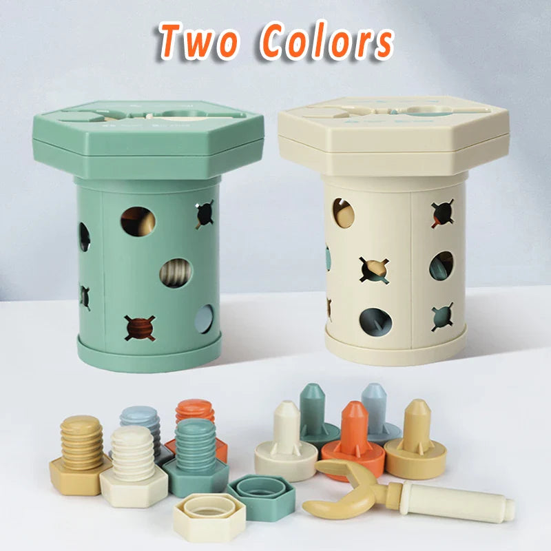 Montessori Bauspielzeug für Kinder – Fördert Feinmotorik & Kreativität – Pädagogisch und Sicher