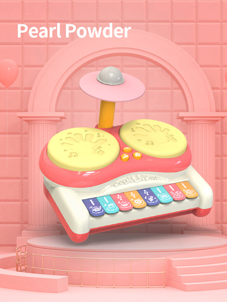 Kinderschlagzeug mit Licht & Sound – Pädagogisches Musikspielzeug für Baby & Kleinkind 1–5 Jahre