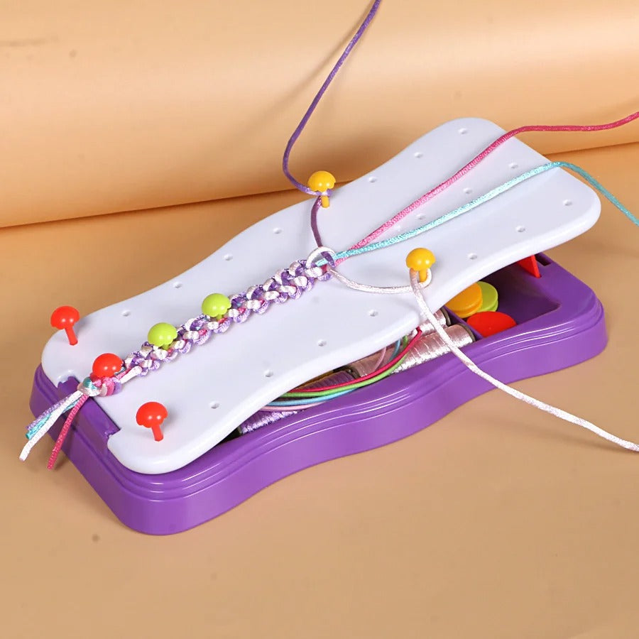 Kreatives Strickset für Kinder – Armbänder & Armreifen Basteln | Pädagogisches Spielzeug ab 3 Jahren