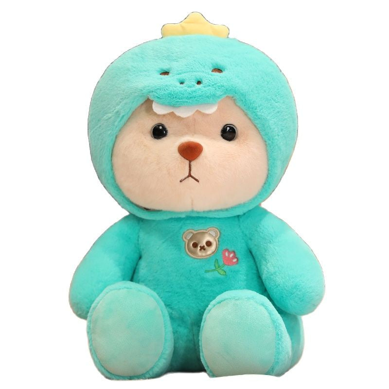 Plüsch-Teddybär 2-in-1 mit abnehmbarer Mütze – weiche Füllung, Handwäsche | Stofftier