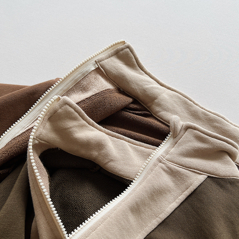 NordZip Kinderjack Unisex – Weiche Fleecejacke mit Reißverschluss | Übergangsjacke für Babys & Kleinkinder 12M–6J | Bequeme Colourblock Jacke