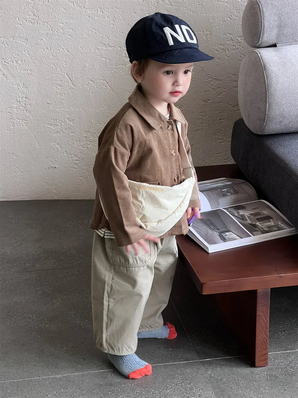 OLWIN Corduroy Babyjacke – Rippenvelours Unisex Baumwolljacke (0–3 Jahre)