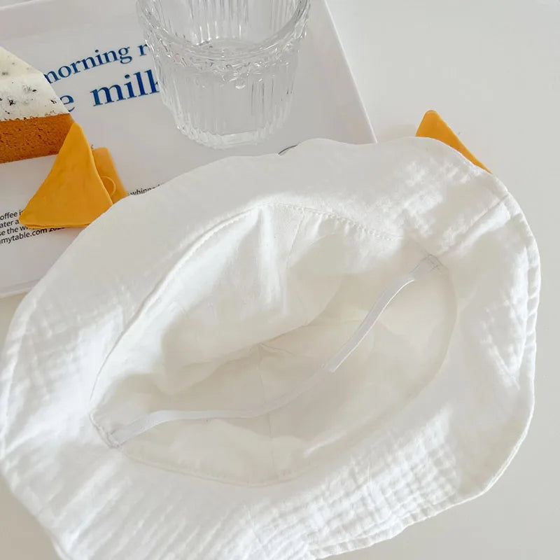 Baby Bear Set – Atmungsaktiver Sommer-Body mit Sonnenhütchen für Babys 3–24 Monate