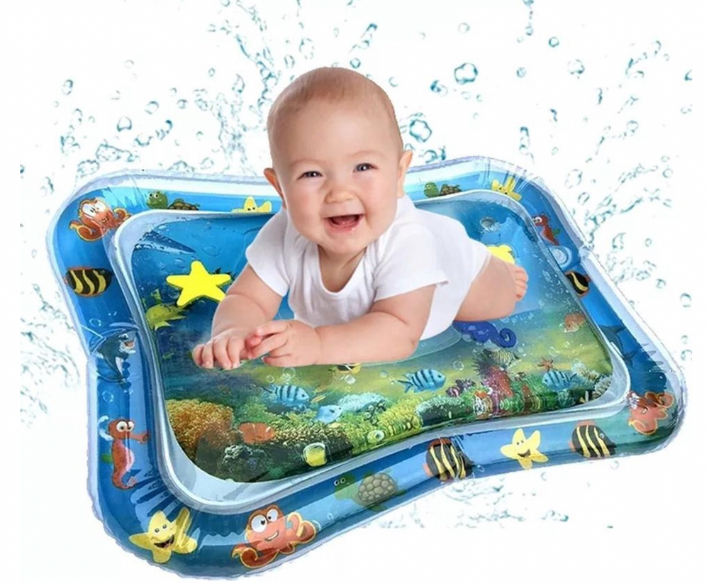 Baby Wasserspielmatte für Bauchzeit – Fördert Muskelentwicklung & motorische Fähigkeiten