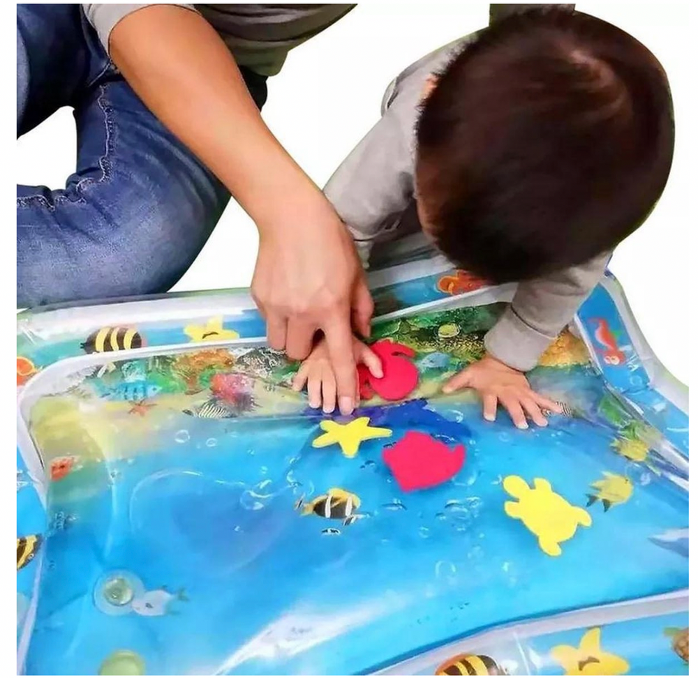 Baby Wasserspielmatte für Bauchzeit – Fördert Muskelentwicklung & motorische Fähigkeiten