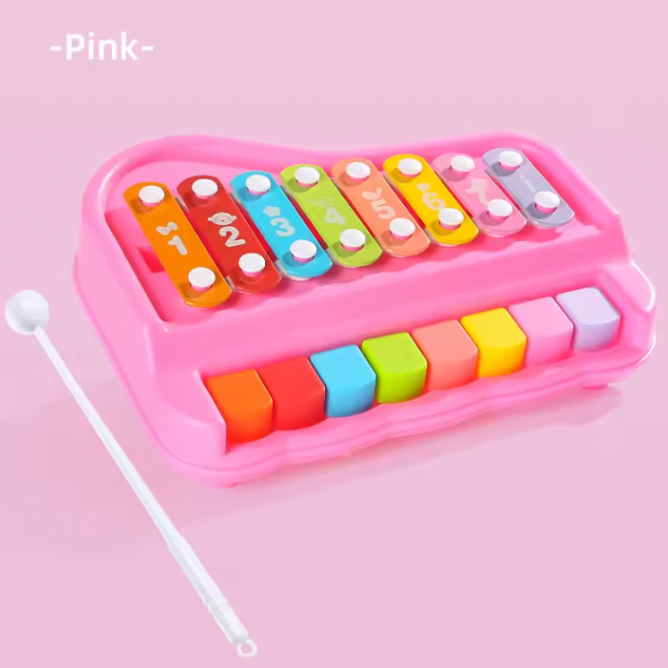 Lernspielzeug Musik für Baby, Kleinkind & Kinder – Xylophon & Klavier-Set zur kreativen Entwicklung