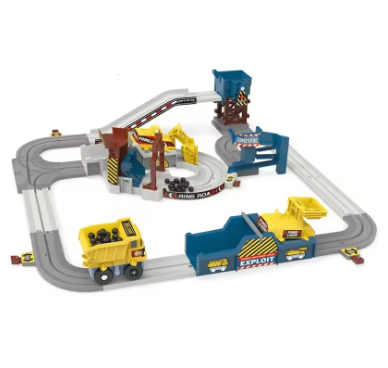 TinkerTracks Bau- & Rennbahn Spielset – Pädagogisches Spielzeug für Kinder 3–5 Jahre | Fördert Motorik & Kreativität