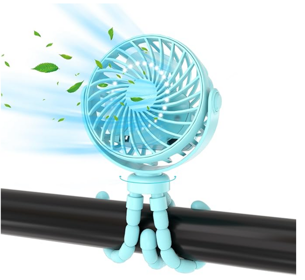 Kinderwagenventilator ohne Rotorblätter – Tragbar, Wiederaufladbar & Sicher für Babys | LittleChill CoolBreeze