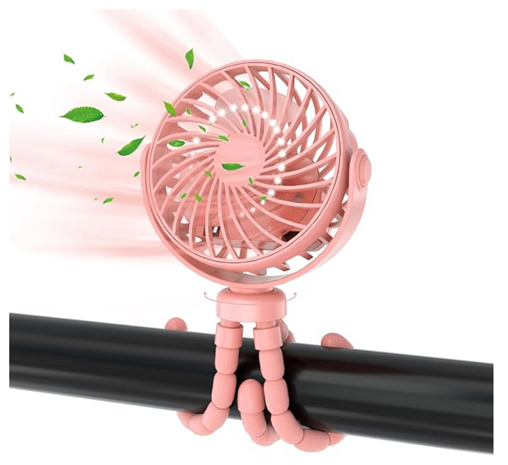 Kinderwagenventilator ohne Rotorblätter – Tragbar, Wiederaufladbar & Sicher für Babys | LittleChill CoolBreeze