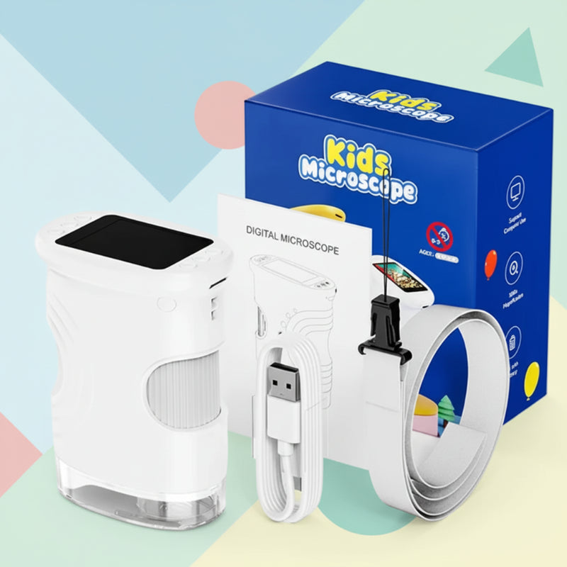 Digitales Mini-Mikroskop für Kinder – Aufladbar & Tragbar