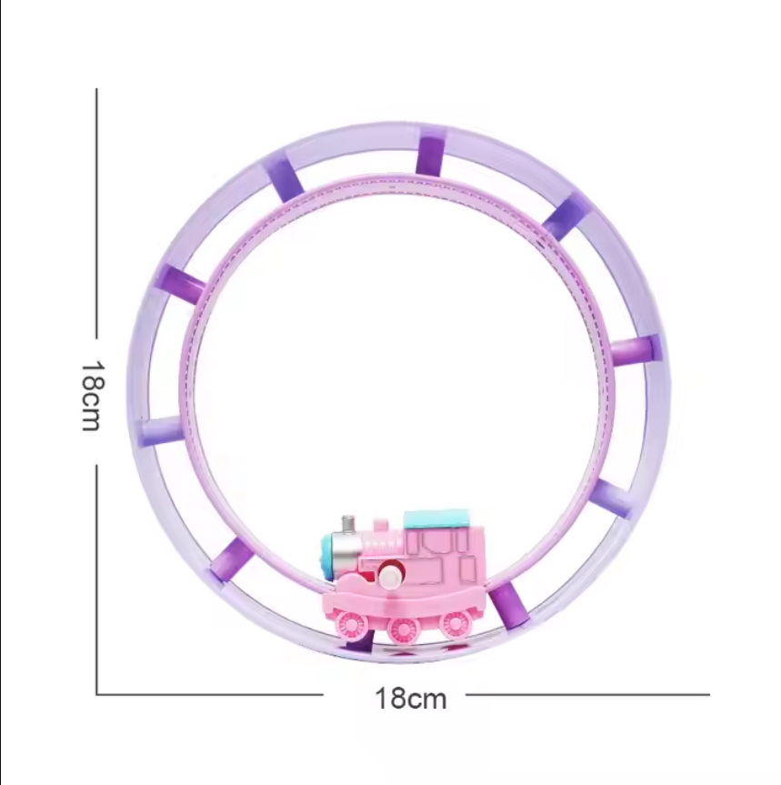 MiniRailTwist™ – Pädagogisches Kleinkindspielzeug mit Looping-Lokomotive für Motorik und Spaß