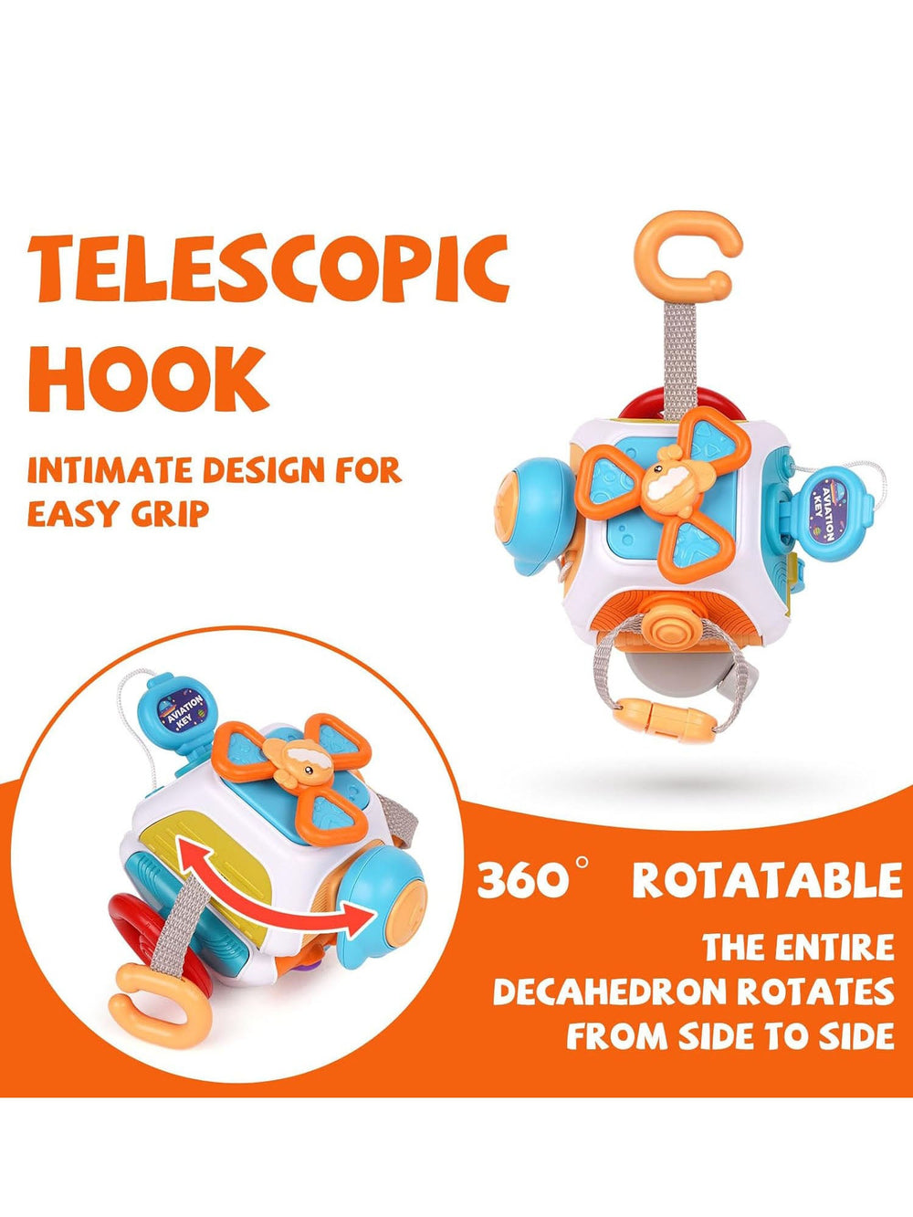 Montessori Kubus – Educatief Speelgoed, BPA Vrij, Motorische Vaardigheden, Cognitieve Ontwikkeling, 1-4 Jaar-More For Mini