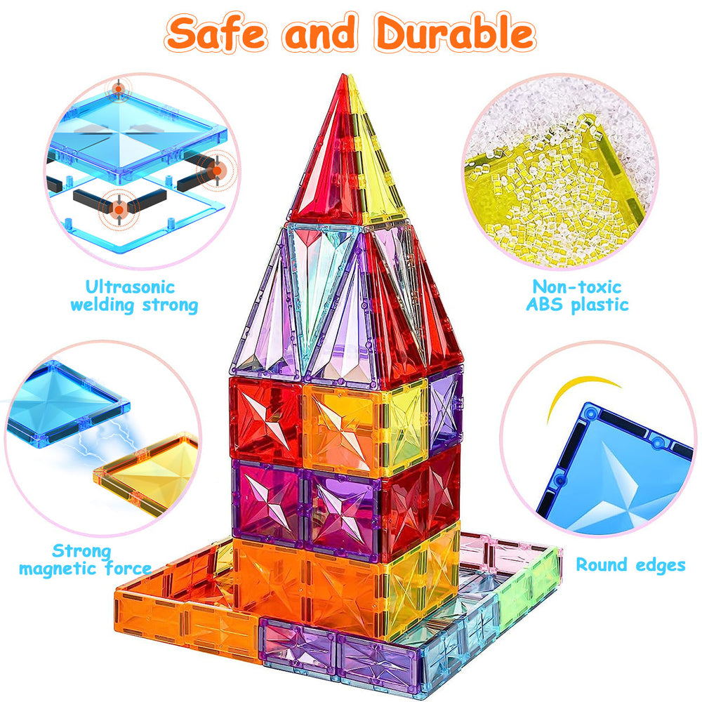 Magnetische Bausteine – MagnaBrix Creatix, DIY, Lernspielzeug, 1+ Jahr