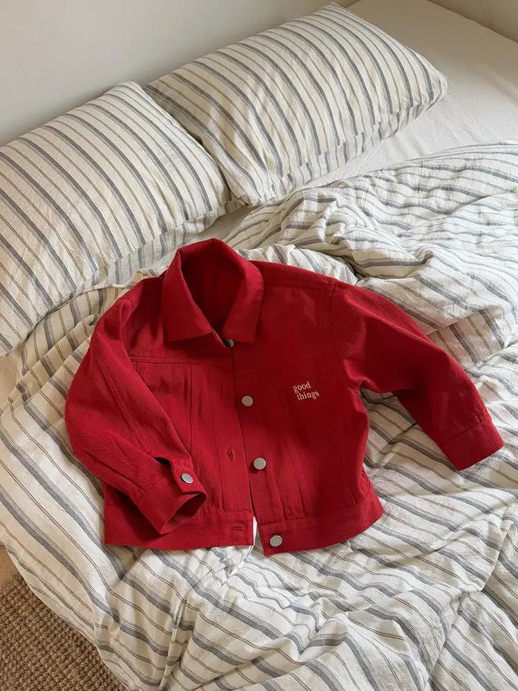 LUNÉ Kinderjacke mit Stickerei | Unisex-Jacke aus Baumwolle (1–9 Jahre)