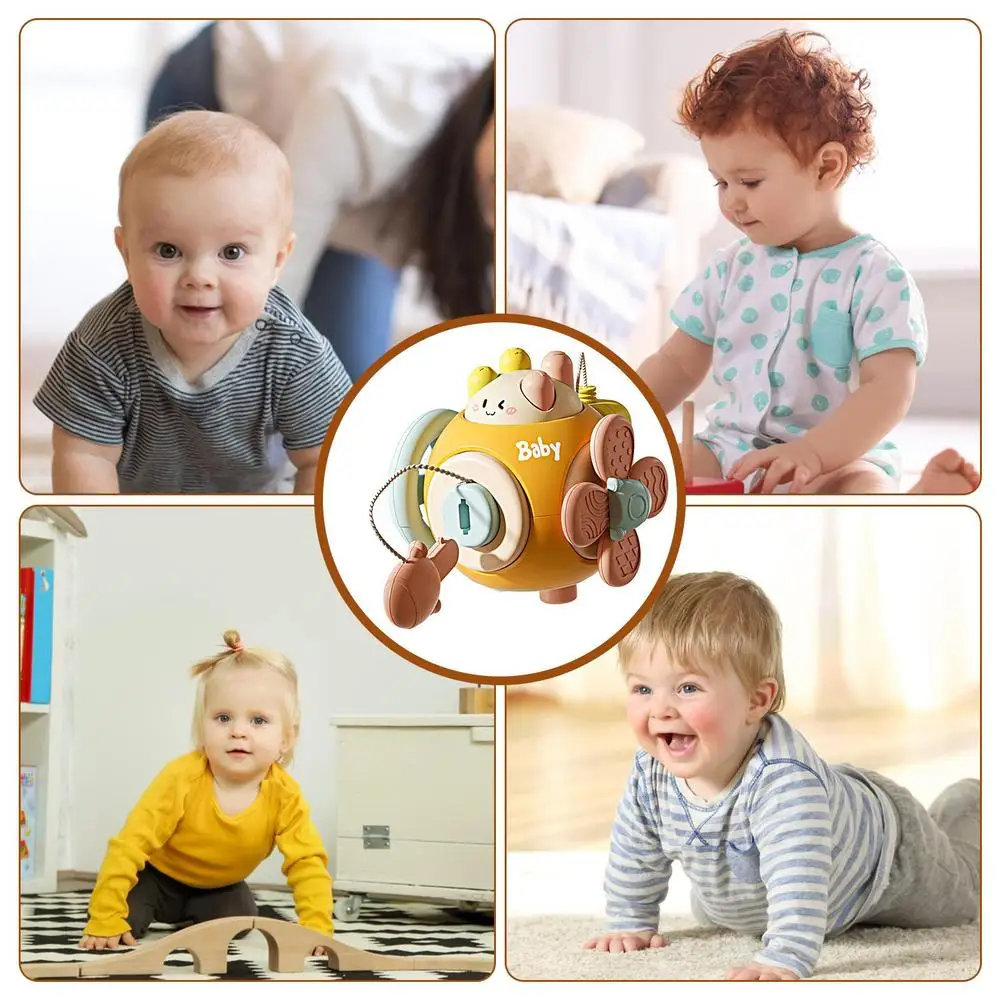 Montessori Fun Ball – Pädagogischer Babyball für Sensorische Entwicklung & Feinmotorik