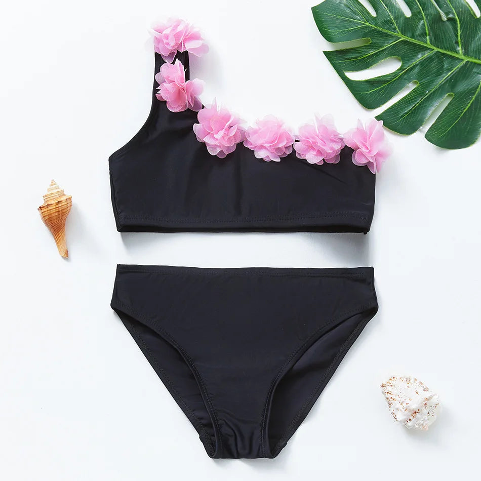 Mädchen Tankini Badeanzug Meerjungfrauen-Print – Sommer Strandkleidung | 3-12 J.