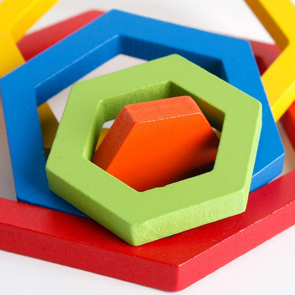 FormaSmart Holz-Formenpuzzle für Kleinkinder – Pädagogisches Montessori-Spielzeug zur Förderung der Feinmotorik & des logischen Denkens