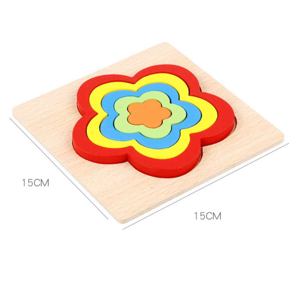 FormaSmart Holz-Formenpuzzle für Kleinkinder – Pädagogisches Montessori-Spielzeug zur Förderung der Feinmotorik & des logischen Denkens