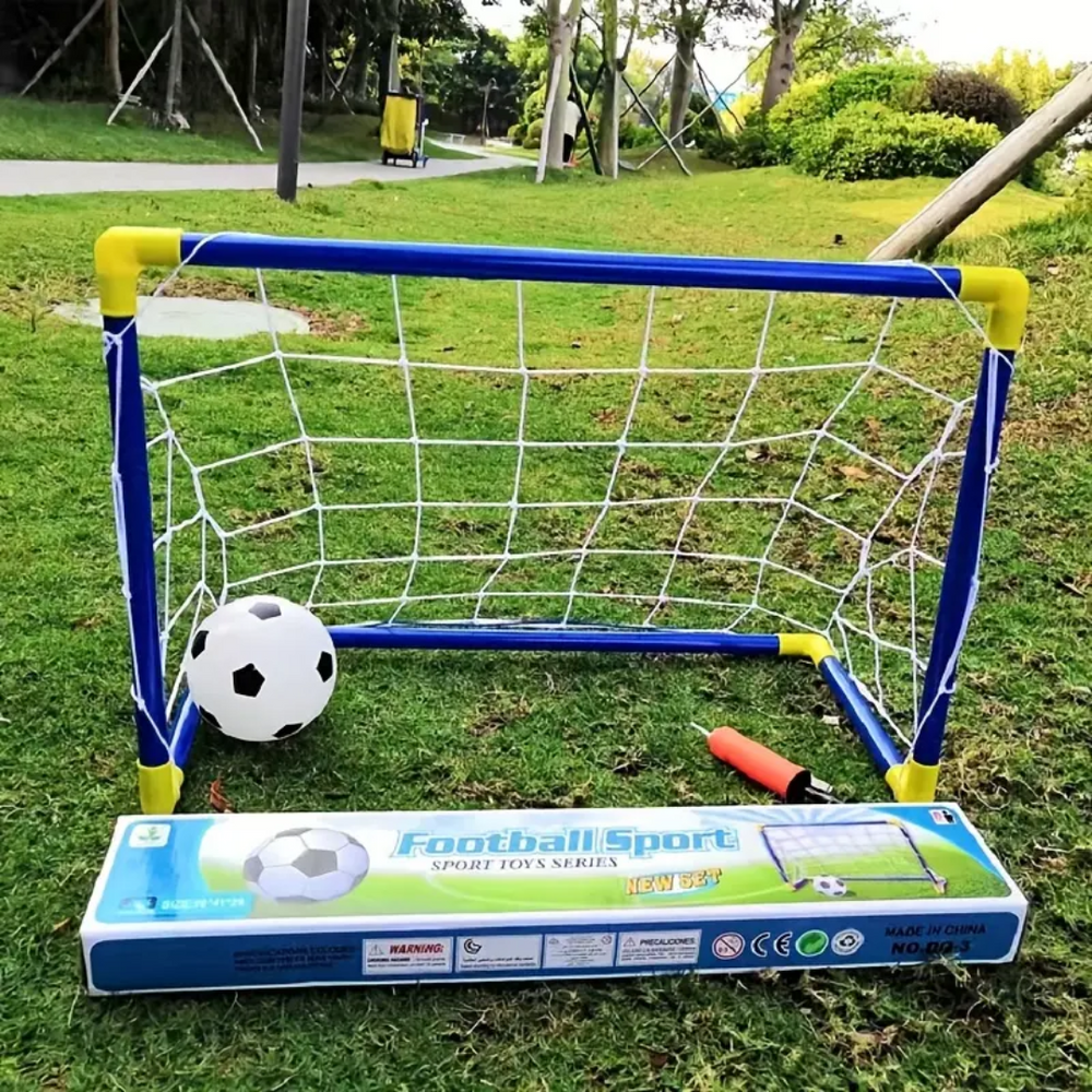 Fußballspiel für Kinder – Indoor & Outdoor – Komplettes Set mit Ball und Tor – Für Zuhause und Garten – Ab 3 Jahren
