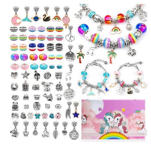 DIY Armbänder Kreations-Set für Kinder – Perlen & Charm-Set