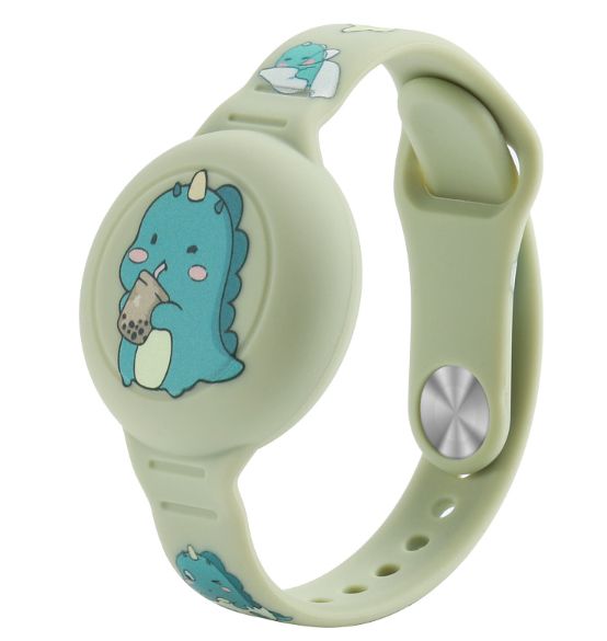DinoSafe Airtag Armband – Sicherheitsarmband für Kinder mit AirTag-Tracking für Outdoor-Abenteuer