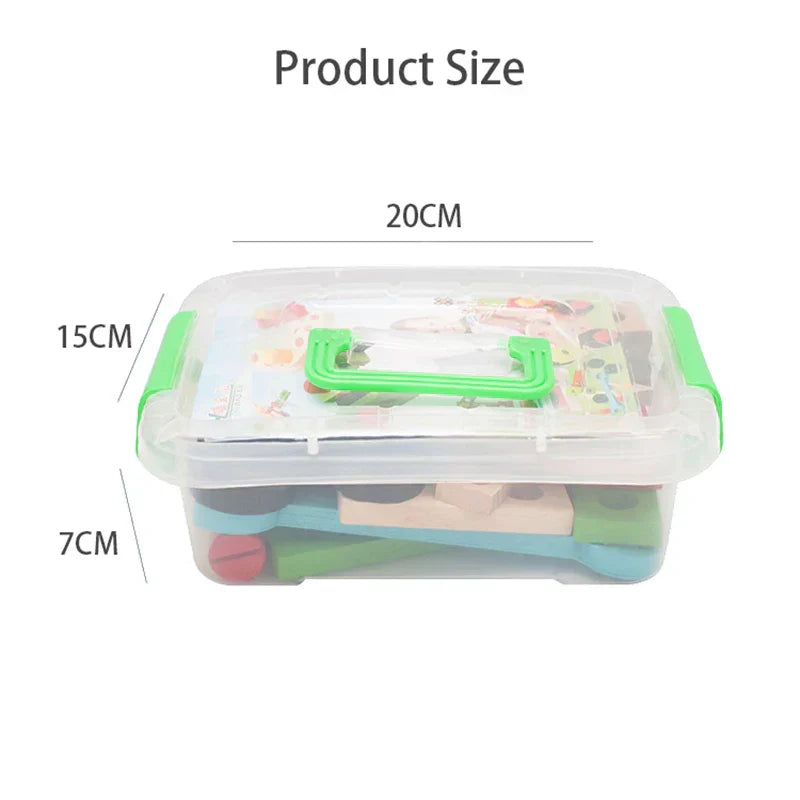 TinyTools Holz-Werkzeugkiste für Kinder – Montessori-Konstruktionsspielzeug – Pädagogisches Holzspielzeug – 3 bis 6 Jahre – Woodspire