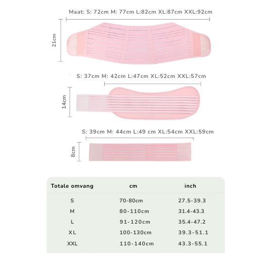 Schwangerschaftsband 3-in-1 | Komfort & Rückenunterstützung für Schwangerschaft & Erholung