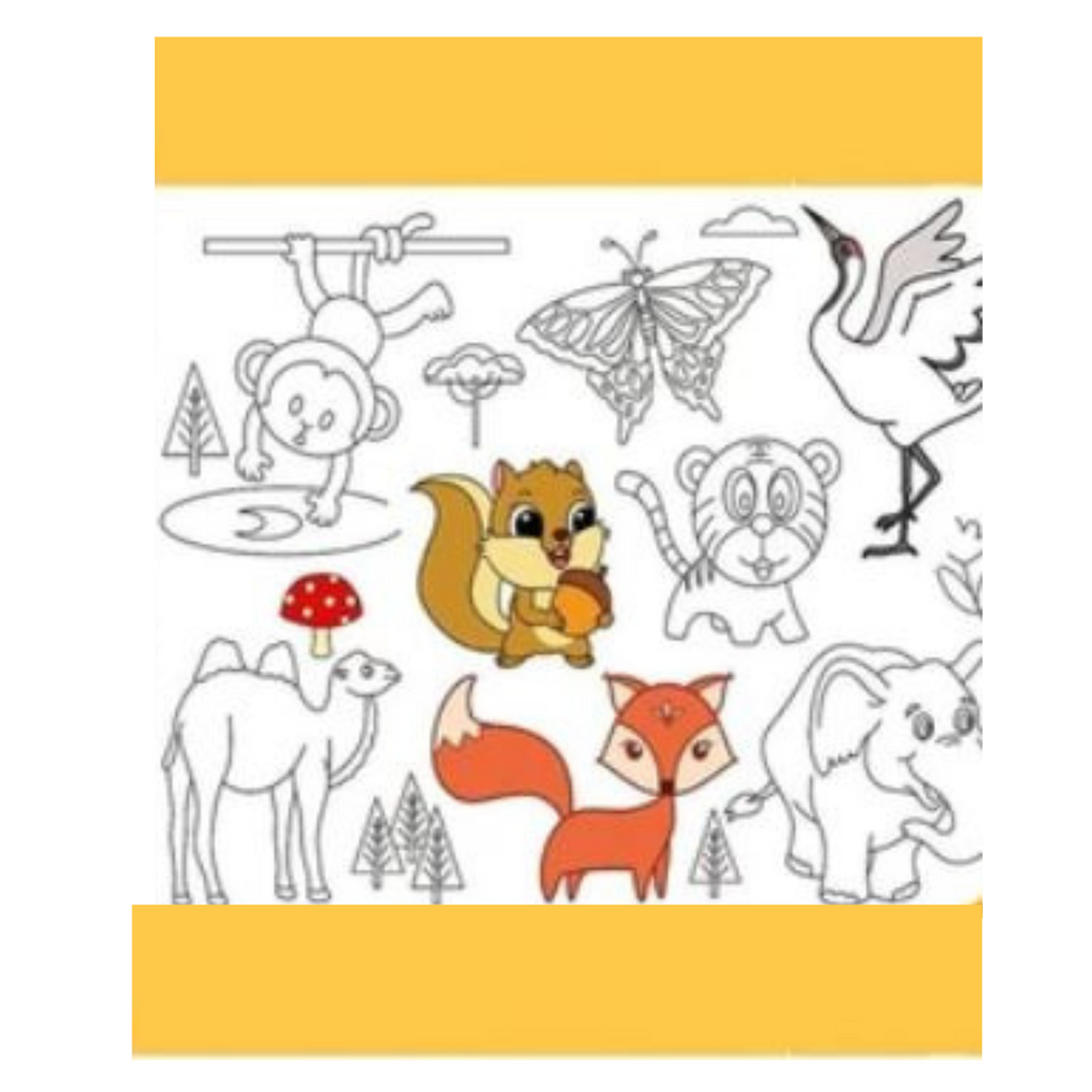 Wiederverwendbare Zeichenrolle für Kinder – 3 Meter Zeichenband für Wand & Tisch | Kreatives Spielzeug ohne Kleberückstände