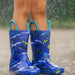 Gummistiefel mit Schlaufe zum leichten Anziehen – wasserdicht, rutschfeste Sohle | Kinderstiefel