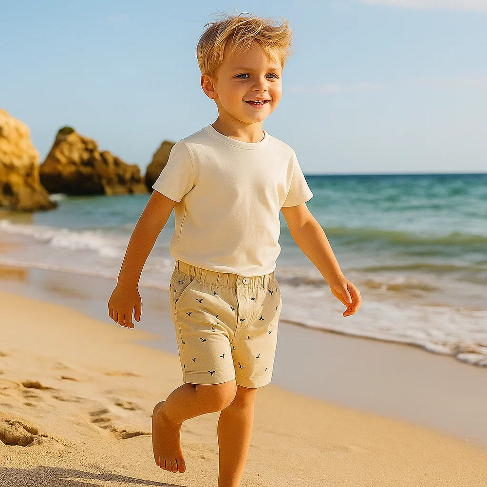 Kinder Sommershorts – Leicht & Komfortabel mit Verspieltem Muster | 2-7 J.