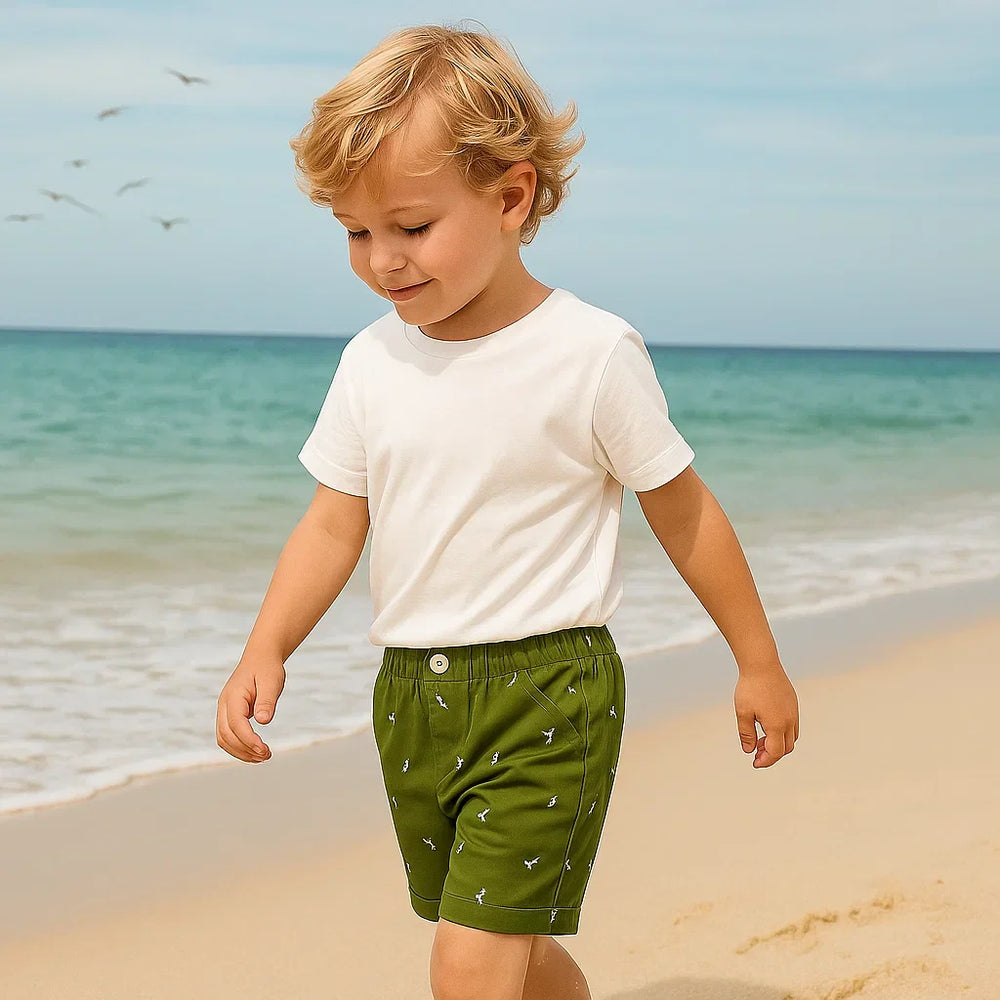 Kinder Sommershorts – Leicht & Komfortabel mit Verspieltem Muster | 2-7 J.