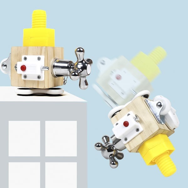 BusyBox Explorer – 7-in-1 Lernspielzeug aus Holz für Kleinkinder | Fördert Motorik und Kognition