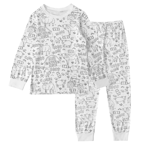 Kreatives Pyjama Malset für Kinder – Gestalte & Personalisiere dein eigenes Schlafoutfit!