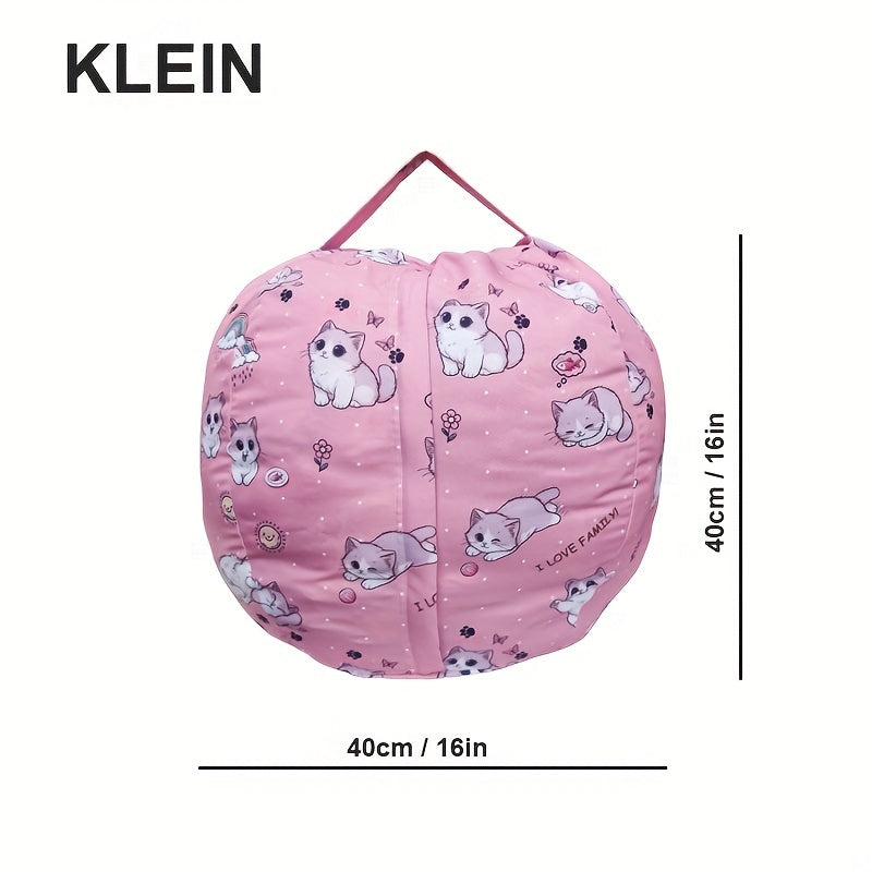 Kitty Bean Bag Hülle – Kuscheltiere Verstauen & Weiches Sitzkissen für Kinder