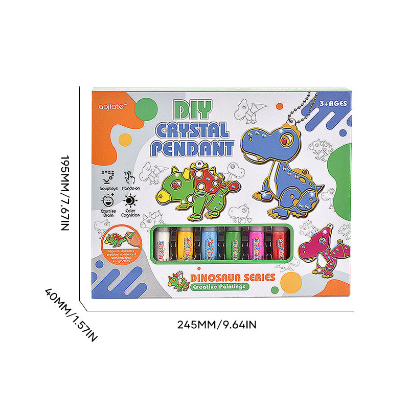 Kristall-Bastelset für Kinder – Gestalte Deine Eigenen Glitzer-Anhänger ab 3 Jahren