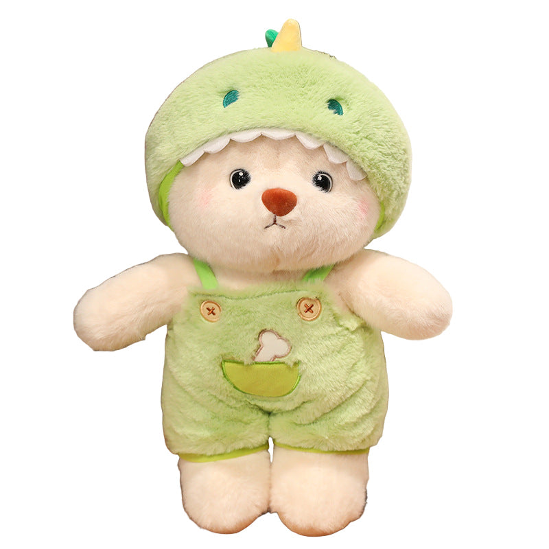 Plüsch-Teddybär 2-in-1 mit abnehmbarer Mütze – weiche Füllung, Handwäsche | Stofftier