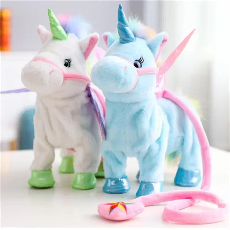Interaktive Einhorn-Plüschfigur – Singt & Geht Selbstständig – Perfektes Geschenk für Kinder (ab 2 Jahren)