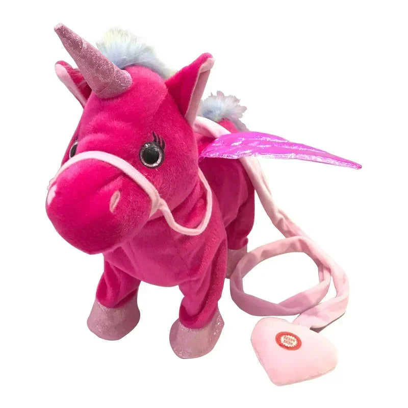 Interaktive Einhorn-Plüschfigur – Singt & Geht Selbstständig – Perfektes Geschenk für Kinder (ab 2 Jahren)