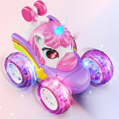 Ferngesteuertes Auto im Einhorn-Design in Rosa mit leuchtenden Rädern