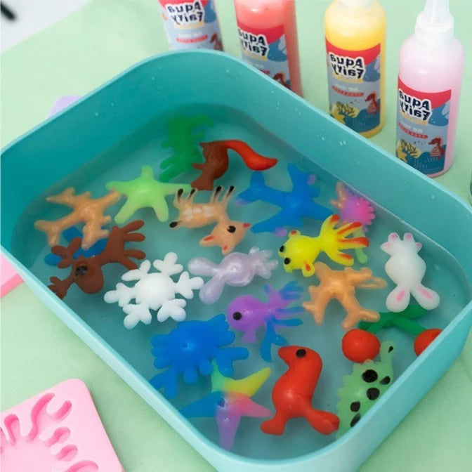 Magisches Bastelset für Kinder – Erschaffe eigene Elfen & Figuren im Wasser – FairyFlow Kreativkit