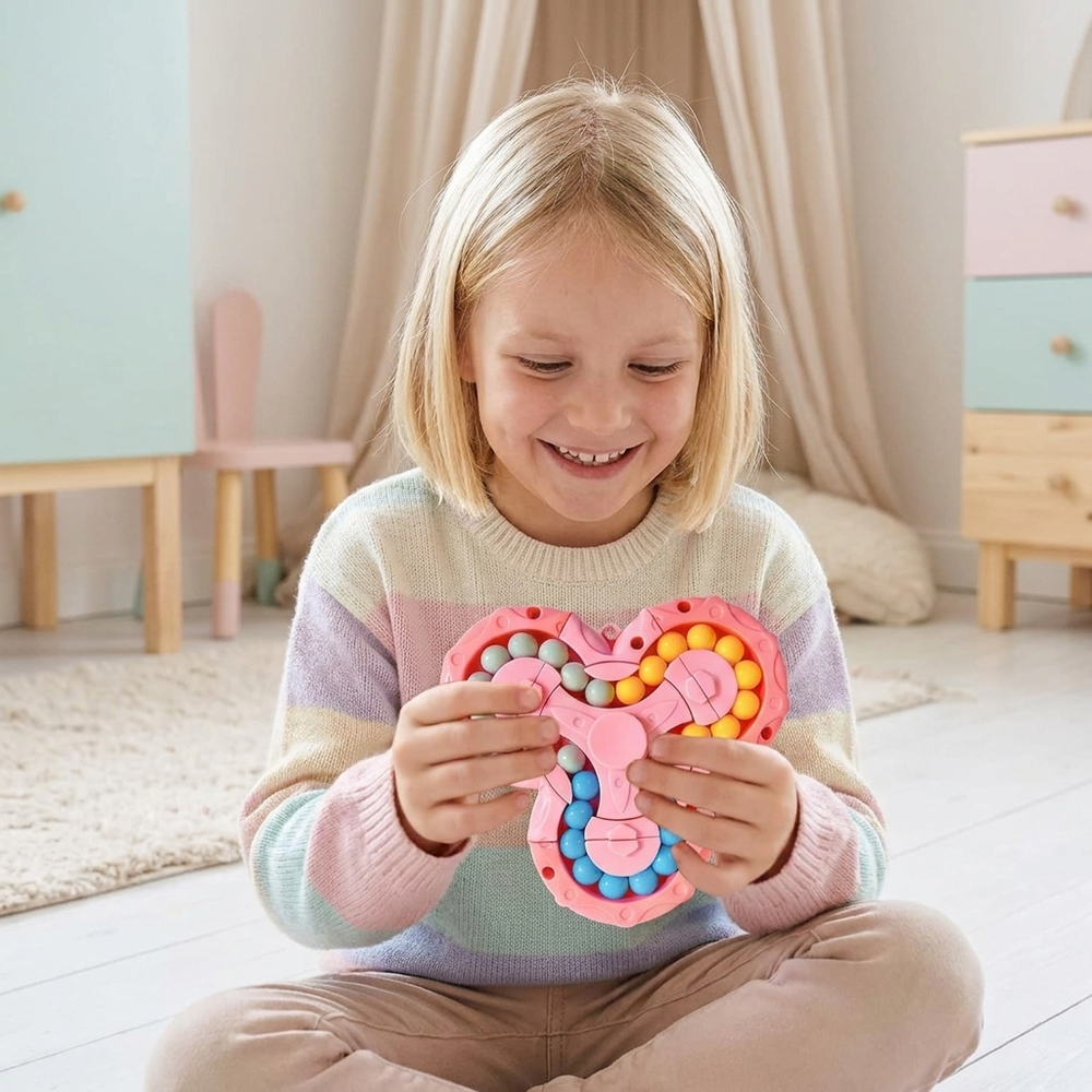 Fidget-Spinner-Puzzle für Kinder – Drehendes Anti-Stress- & Sensorikspielzeug