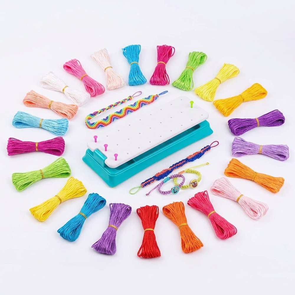 DIY-Armband-Bastelset für Kinder – Komplettes Loom-Set für Freundschaftsbänder & Schmuck