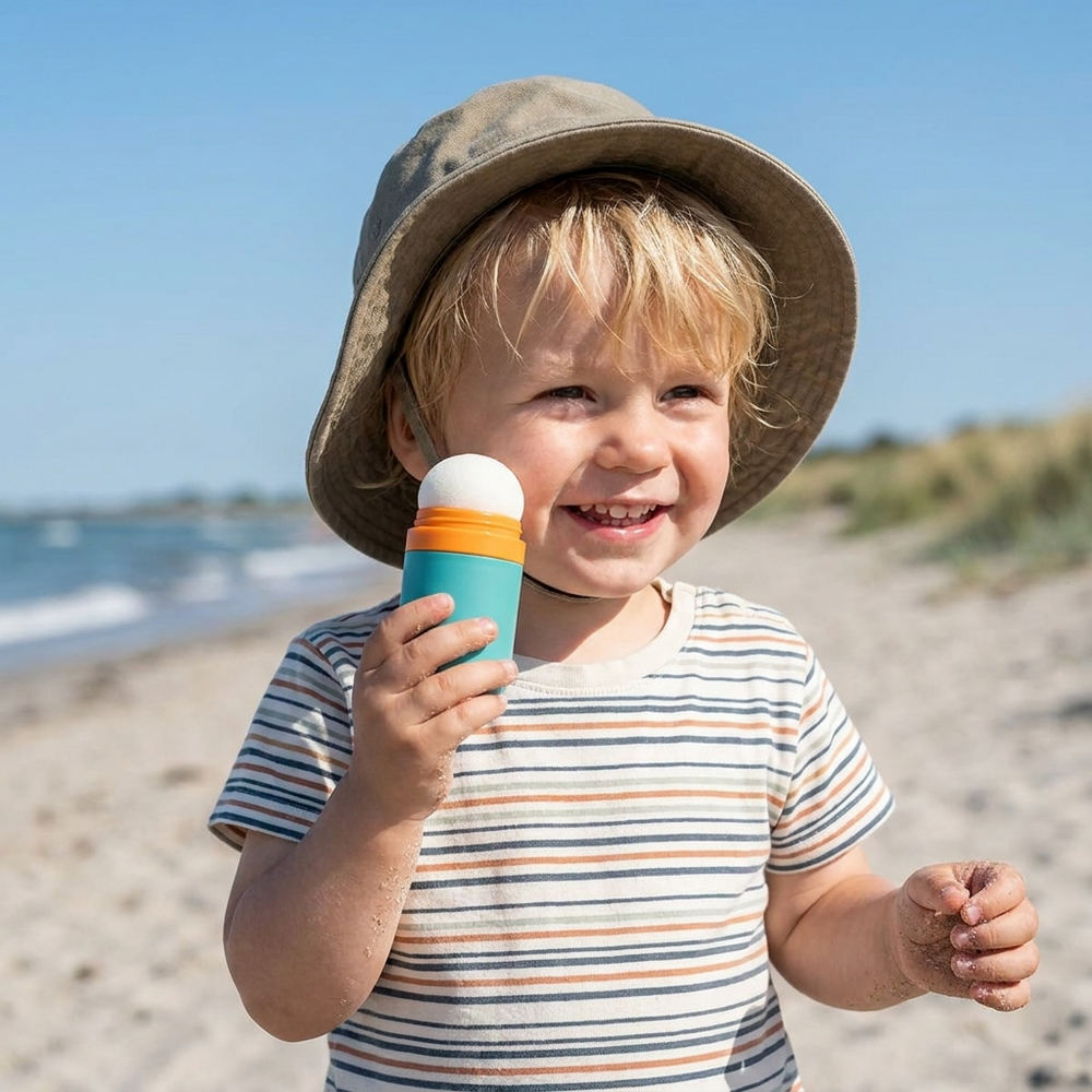 Nachfüllbarer Sonnencreme-Applikator mit weichem Schwamm – Gleichmäßiges Auftragen ohne Kleckern